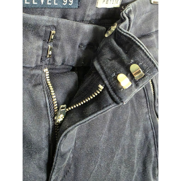 Women's Level 99 Pants Size 26P Navy - Picture 6 of 9